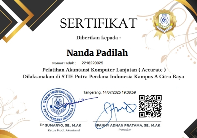 Financial Accounting Certificate