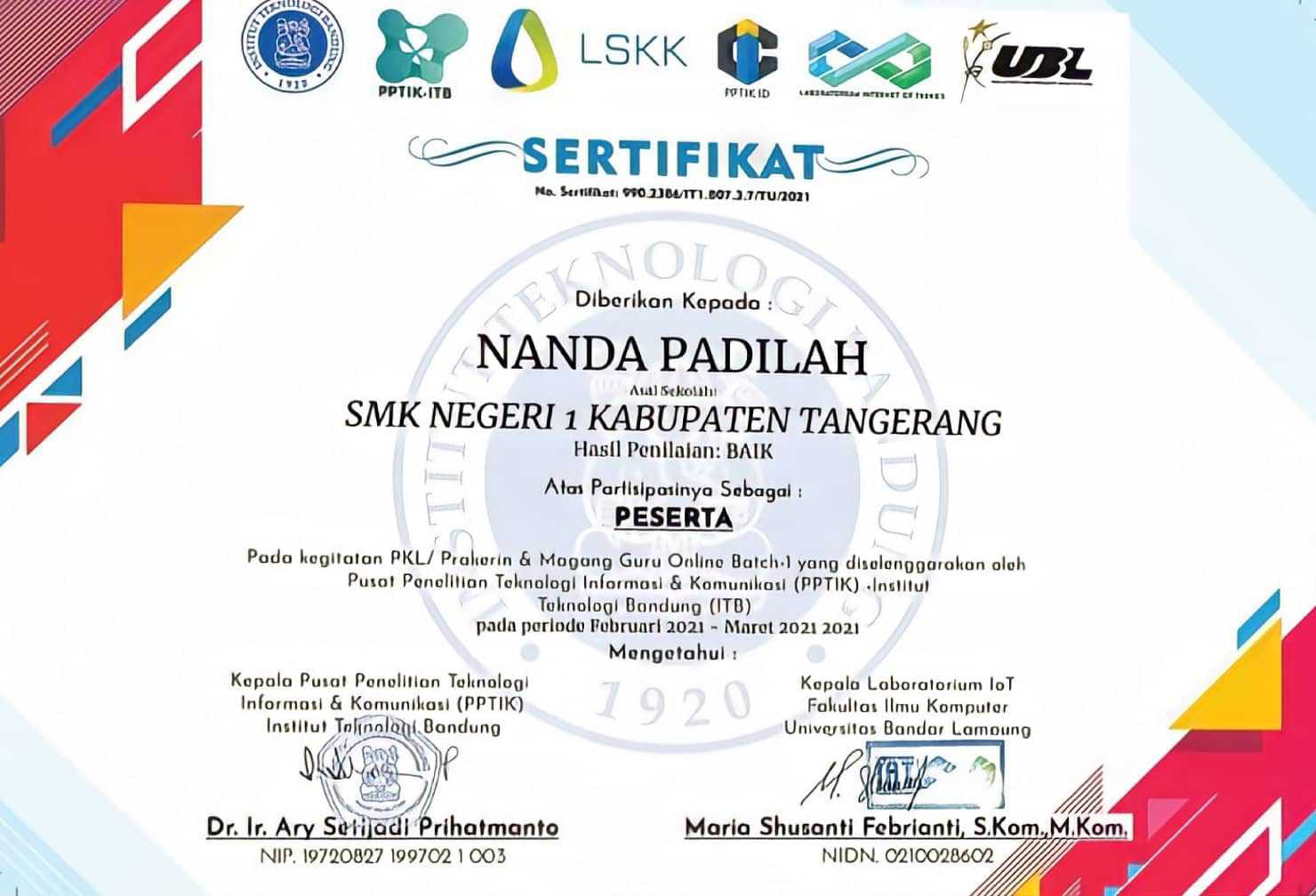 Internship Certificate